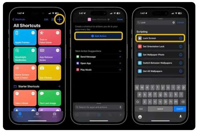 五大连池苹果手机维修分享:如何在 iOS 16.4 中设置 iPhone 锁屏快捷方式？ 