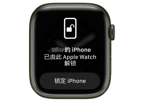 五大连池苹果手机维修分享用 AppleWatch 解锁配备面容 ID 的 iPhone方法 