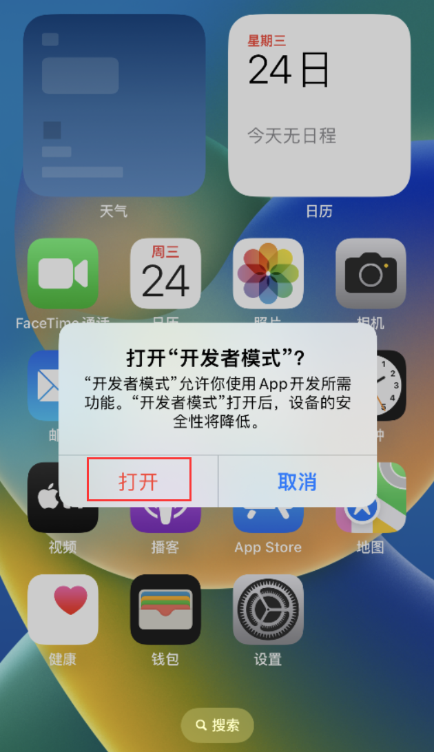 五大连池苹果手机维修分享如何打开开发者模式 